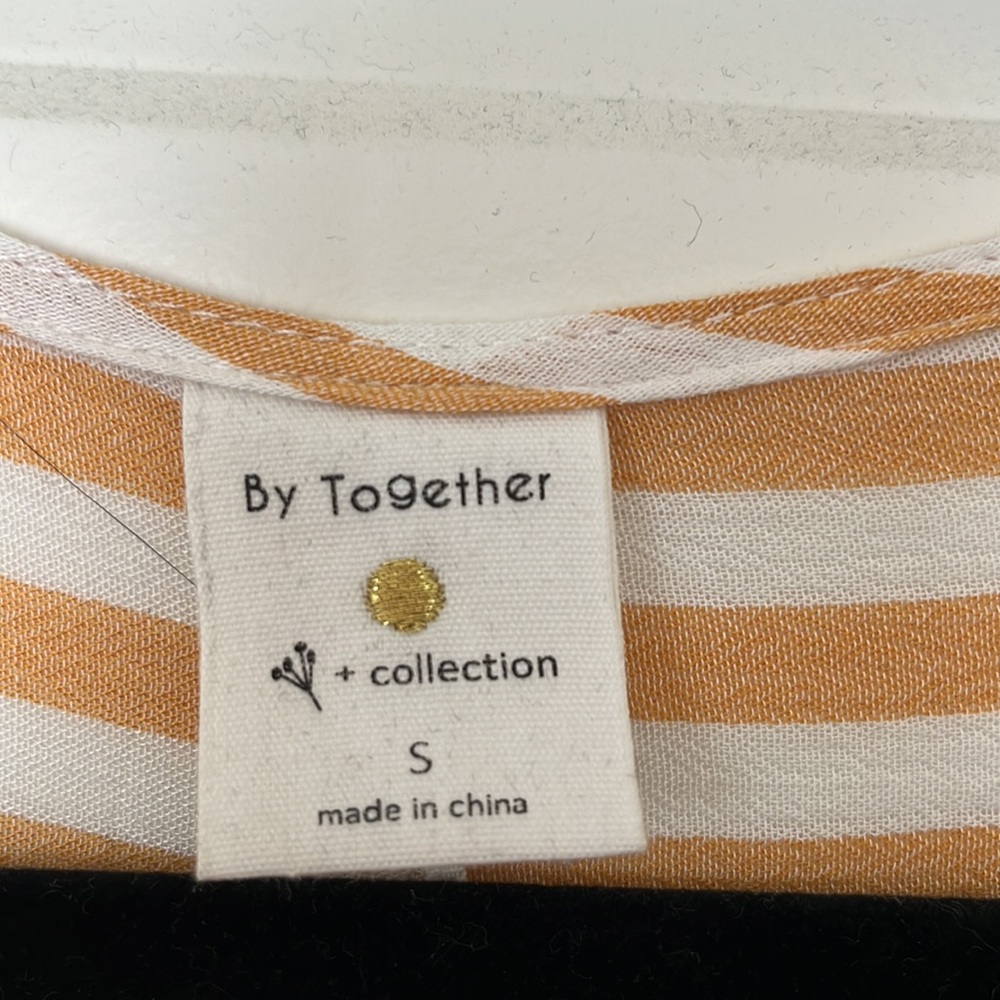 Summer Mustard Striped Dress - Picture 3 of 4